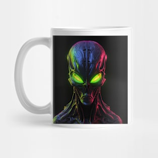 Alien Neon Art 1 Mug